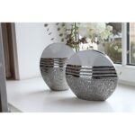 Βάζο ArteLibre Λευκό/Ασημί Κεραμικό 10x20.5x25cm - Image 2