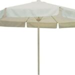 Ομπρέλα στρόγγυλη σιδερένια σε χρώμα εκρού 2,30