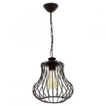 Φωτιστικό μονόφωτο "DEREN-L" σε χρώμα μαύρο Φ30Χ85 Ε27