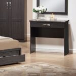 Τουαλέτα ''REAL'' με 1 συρτάρι σε χρώμα καρυδί 80x40x76