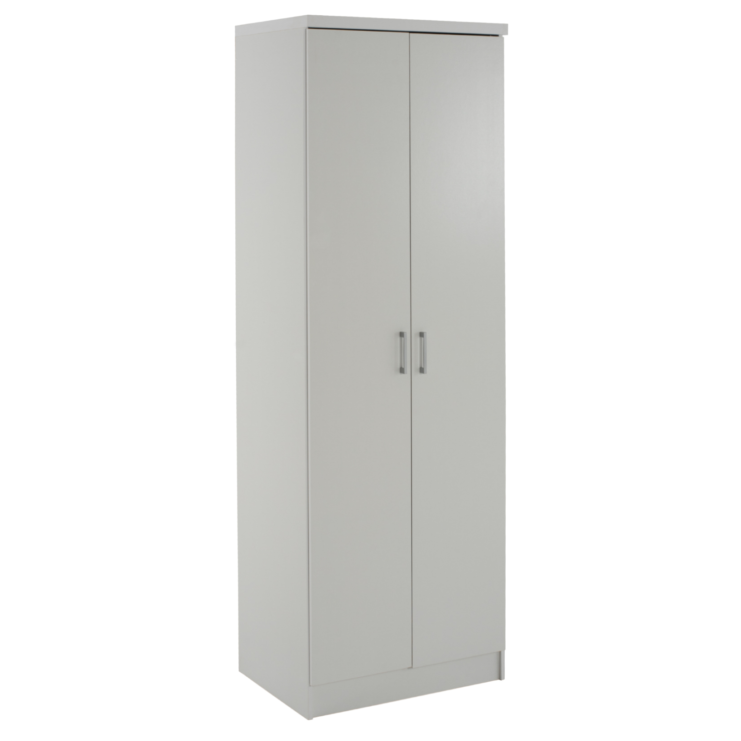 100-03769 Ντουλάπα ρούχων δίφυλλη REAL χρώμα λευκό 60x42x180 - Image 1