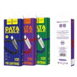 HOCO U58 CORE ΜΕΤΑΛΛΙΚΟ ΚΑΛΩΔΙΟ LIGHTNING ΦΟΡΤΙΣΗΣ & DATA 1.2m, ΜΑΥΡΟ - Image 2