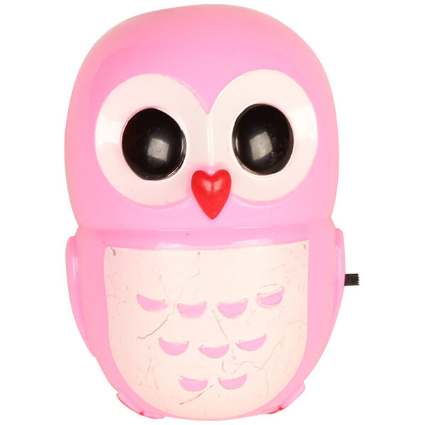 Φωτάκι νυκτός LED κουκουβάγια 1 Watt ροζ - KESKOR 14911-2
