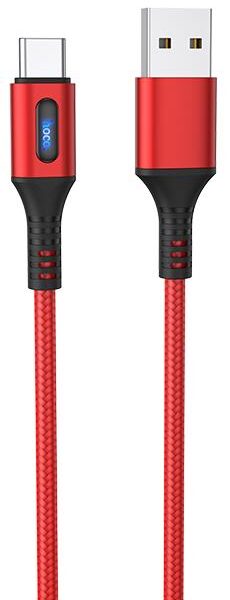 HOCO U79 ADMIRABLE SMART POWER OFF ΚΑΛΩΔΙΟ ΦΟΡΤΙΣΗΣ LIGHTNING, ΚΟΚΚΙΝΟ