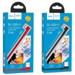 HOCO U83 PUISSANT SILICONE CHARGING CABLE FOR LIGHTNING, ΚΟΚΚΙΝΟ - Image 4
