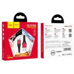 HOCO U80 COOL SILICONE CHARGING CABLE FOR LIGHTNING, ΚΟΚΚΙΝΟ - Image 2