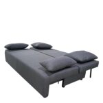 Καναπές Κρεβάτι Τριθέσιος ArteLibre URBAN LOUNGE 3S Σκούρο Γκρι Ύφασμα 194x93x72cm - Image 2