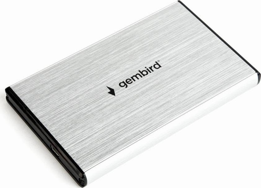14352 GEMBIRD ΘΗΚΗ ΓΙΑ HDD 2.5" USB 3.0 SILVER ALUMINIUM - Image 1
