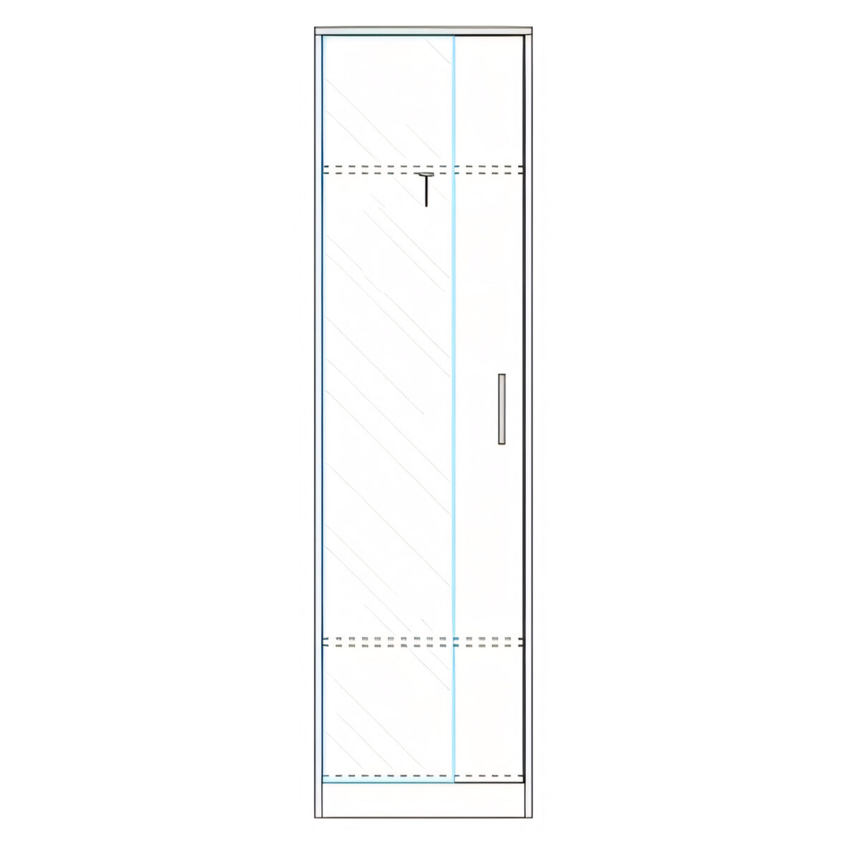Ντουλάπα ArteLibre KINE Φυσικό Μοριοσανίδα 60x40x180cm - Image 2