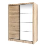 Ντουλάπα ArteLibre TIRIL Φυσικό Μοριοσανίδα 180x60x200cm