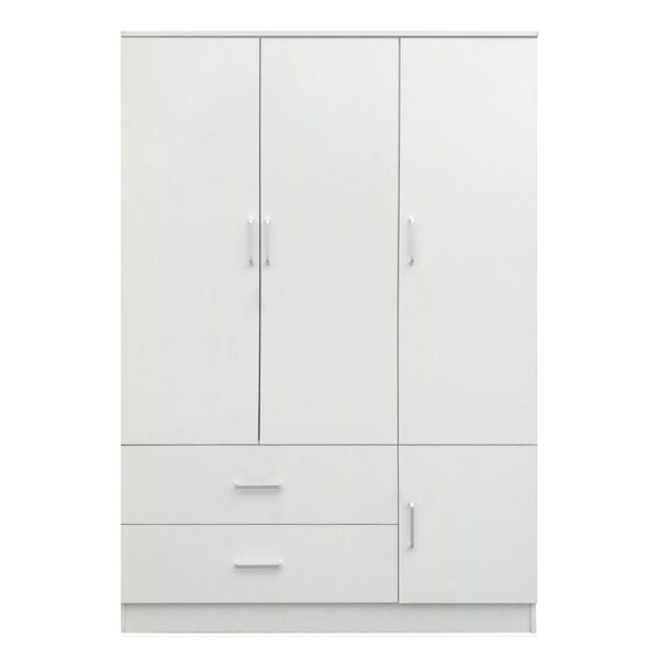 Ντουλάπα ArteLibre TUBEROSA Λευκό Μοριοσανίδα 120x50x180cm