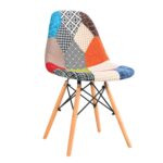 Καρέκλα ArteLibre KEET Patchwork Ύφασμα/Ξύλο 47x53x82cm - Image 2