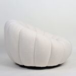 Πολυθρόνα ArteLibre AFET Λευκό Ύφασμα/Ξύλο 94x89x61cm - Image 2