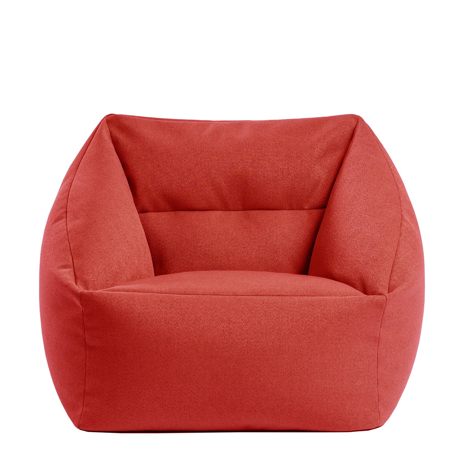 14860028pouf Πουφ Πολυθρόνα ArteLibre MAZIA Κόκκινο Ύφασμα 64x64x66.5cm - Image 1
