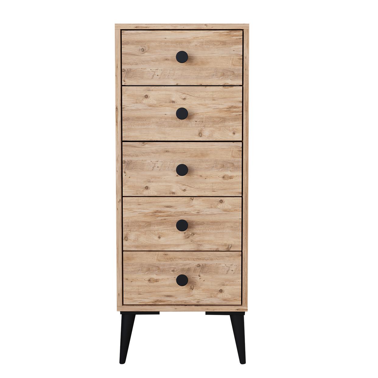 14870046 Συρταριέρα ArteLibre AMARI Δρυς Μοριοσανίδα 43x43x114cm - Image 1