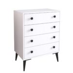 Συρταριέρα ArteLibre AMARI Λευκό Μοριοσανίδα 72x43x96cm