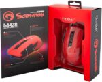 MARVO M428 ΕΝΣΥΡΜΑΤΟ GAMING ΠΟΝΤΙΚΙ, 4800DPI 7 ΠΡΟΓΡ. ΠΛΗΚΤΡΑ, ΚΟΚΚΙΝΟ - Image 3