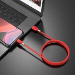 HOCO U92 GOLD COLLAR ΚΑΛΩΔΙΟ ΦΟΡΤΙΣΗΣ LIGHTNING, KOKKINO - Image 4