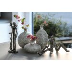 Βάζο ArteLibre Ασημί Κεραμικό Φ9x15cm Σε 3 Σχέδια - Image 2