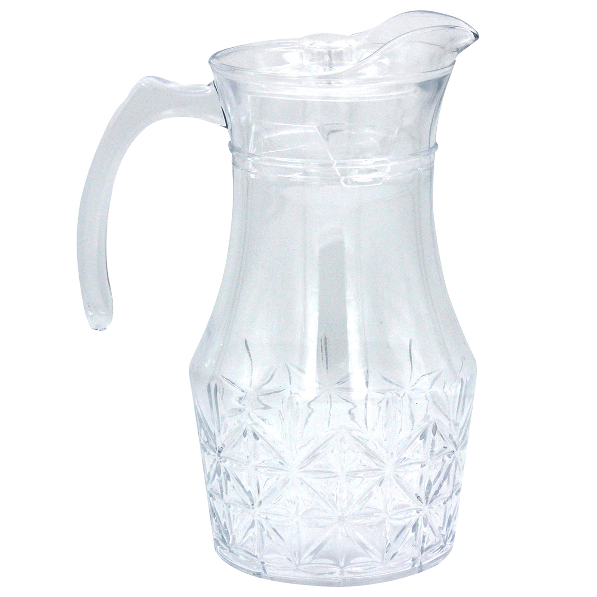 164-106 Κανάτα γυάλινη 1500 ml 19Χ13Χ25 εκ. με πλαστικό καπάκι - KESKOR 61395 - Image 1