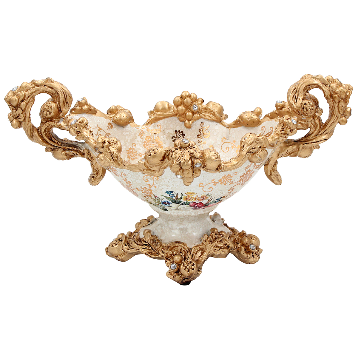 170-008 Κουπ διακοσμητικό Polyresin 35Χ18Χ20 εκ. Γόνδολα Floral - KESKOR 66000 - Image 1