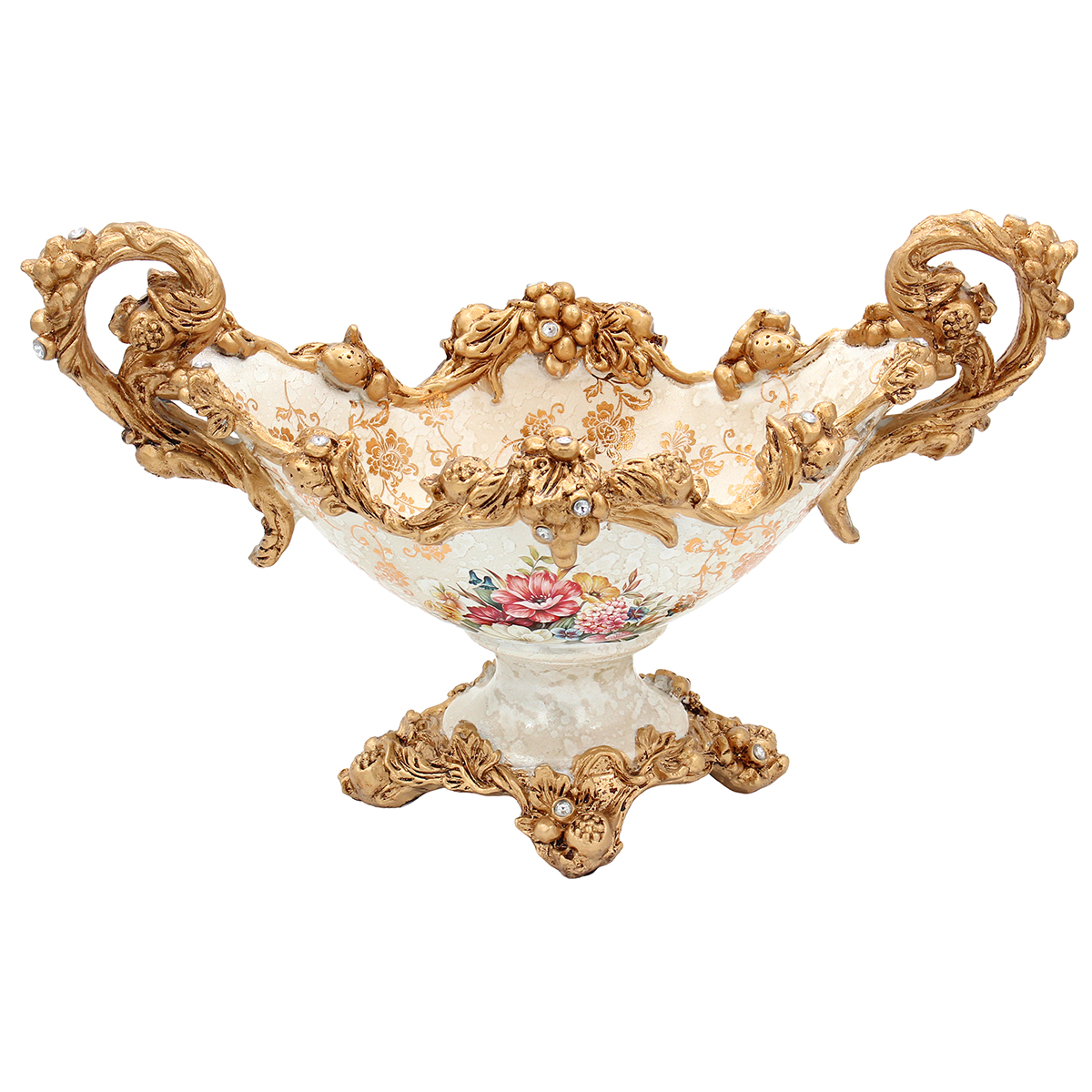 170-010 Κουπ διακοσμητικό Polyresin 39X19X24 εκ. Γόνδολα Floral - KESKOR 66001 - Image 1