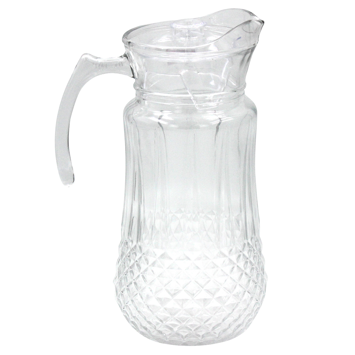 173-323 Κανάτα γυάλινη 1700 ml 17Χ13Χ25,5 εκ. με πλαστικό καπάκι - KESKOR 61402 - Image 1