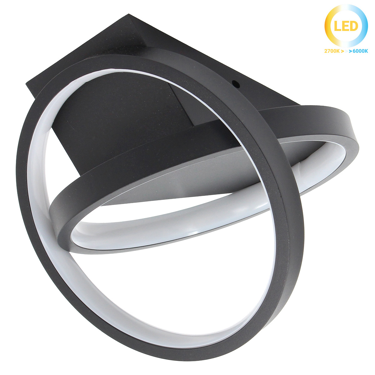 174-074 Φωτιστικό οροφής LED 9W 20Χ20Χ16 εκ. Μαύρο - KESKOR 472723 - Image 1