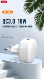 XO L86 ΦΟΡΤΙΣΤΗΣ QC3.0 18W, 1 ΘΥΡΑ, ΛΕΥΚΟΣ - Image 2