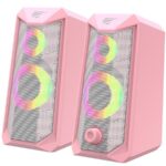 HAVIT SK202  ΗΧΕΙΑ 2.0, USB 2.0, ΜΕ LED, ΡΟΖ