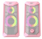 HAVIT SK202  ΗΧΕΙΑ 2.0, USB 2.0, ΜΕ LED, ΡΟΖ - Image 2