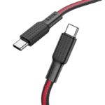HOCO X69 JAEGER 60W ΚΑΛΩΔΙΟ ΦΟΡΤΙΣΗΣ TYPE-C ΣΕ TYPE-C ΜΑΥΡΟ/ΚΟΚΚΙΝΟ - Image 2