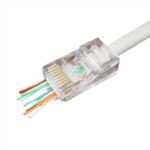ΑΚΡΟΔΕΚΤΗΣ CABLEXPERT LC-PTU-01/50 RJ45 LAN, UTP CAT5E PASS THROUGH, ΣΑΚΟΥΛΑΚΙ 50 ΤΕΜΑΧΙΩΝ