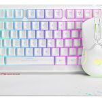 MARVO CM310 GAMING SET, ΠΛΗΚΤΡΟΛΟΓΙΟ+ΠΟΝΤΙΚΙ+MOUSEPAD, ΛΕΥΚΟ