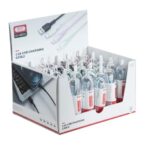 XO NB212 ΒΙΤΡΙΝΑ ΜΕ ΚΑΛΩΔΙΑ ΦΟΡΤΙΣΗΣ LIGHTNING, ΔΙΑΦΟΡΑ ΧΡΩΜΑΤΑ, 30ΤΕΜ