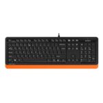 A4TECH ΠΛΗΚΤΡΟΛΟΓΙΟ FK10 ΜΑΥΡΟ/ΠΟΡΤΟΚΑΛΙ