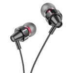 HOCO M90 ΑΚΟΥΣΤΙΚΑ DELIGHT WIRE-CONTROLLED, BLACK SHADOW, 3.5MM