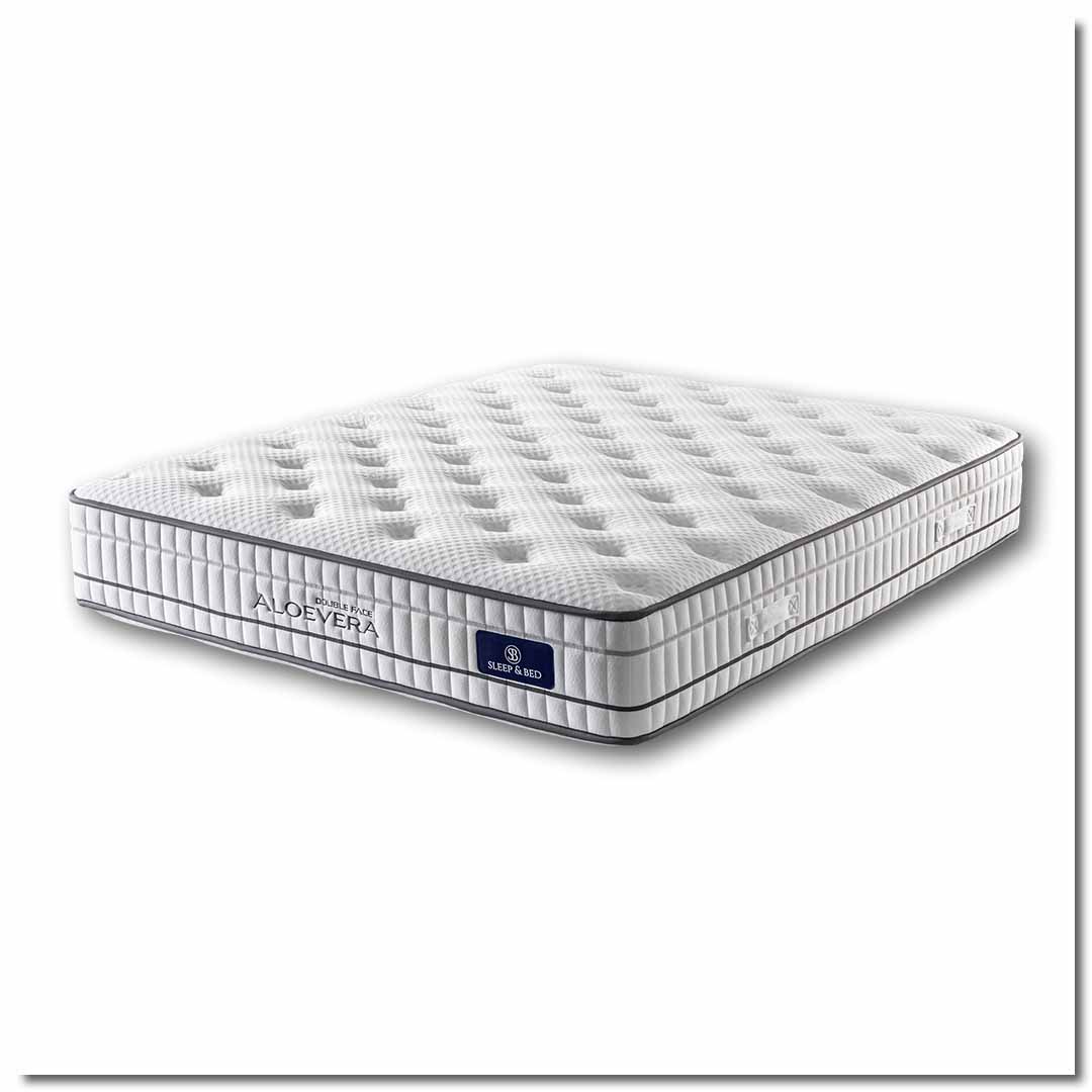 219-00015 Στρώμα ημίδιπλο "ALOE VERA" διπλής όψης roll pack 120x200x30 - Image 1