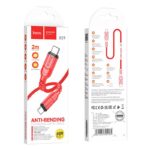 HOCO X59 VICTORY 60W ΚΑΛΩΔΙΟ ΦΟΡΤΙΣΗΣ PD ΣΕ TYPE-C, ΚΟΚΚΙΝΟ, 2m