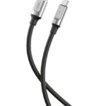 XO NB251 ΚΑΛΩΔΙΟ ΦΟΡΤΙΣΗΣ 6A LIQUID SILICONE RUBBER, TYPE-C, 1M, ΜΑΥΡΟ