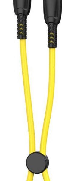 XO NB-Q248A ΚΑΛΩΔΙΟ ΦΟΡΤΙΣΗΣ SALUO SERIES SILICONE PD ΣΕ LIGHTNING, 27W, 25cm, ΚΙΤΡΙΝΟ