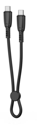 XO NB-Q248B ΚΑΛΩΔΙΟ ΦΟΡΤΙΣΗΣ SALUO SERIES SILICONE PD ΣΕ Type-C, 60W, 25cm, ΜΑΥΡΟ