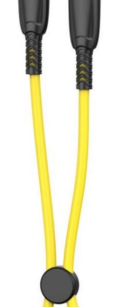 XO NB-Q248B ΚΑΛΩΔΙΟ ΦΟΡΤΙΣΗΣ SALUO SERIES SILICONE PD ΣΕ Type-C, 60W, 25cm, ΚΙΤΡΙΝΟ