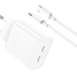 XO L105 ΦΟΡΤΙΣΤΗΣ, 35W, 2 ΘΥΡΕΣ PD, ΜΕ ΚΑΛΩΔΙΟ TYPE-C, ΛΕΥΚΟΣ (NB-Q190A)