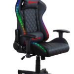XTRIKE-ME GC907 ΚΑΡΕΚΛΑ GAMING ΜΑΥΡH ΜΕ LED ΦΩΤΙΣΜΟ