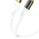 XO NB229 ΚΑΛΩΔΙΟ ΦΟΡΤΙΣΗΣ TYPE-C, ΔΙΑΦΑΝΟ ΒΥΣΜΑ, ΛΕΥΚΟ