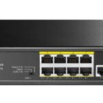 CUDY GS1010P 8 PORT + 2 UPLINK GIGABIT POE+ SWITCH, 120W