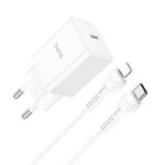 HOCO N27 ΦΟΡΤΙΣΤΗΣ INNOVATIVE ΜΕ ΚΑΛΩΔΙΟ LIGHTNING, PD20W, 1 ΘΥΡΑ, ΛΕΥΚΟ.