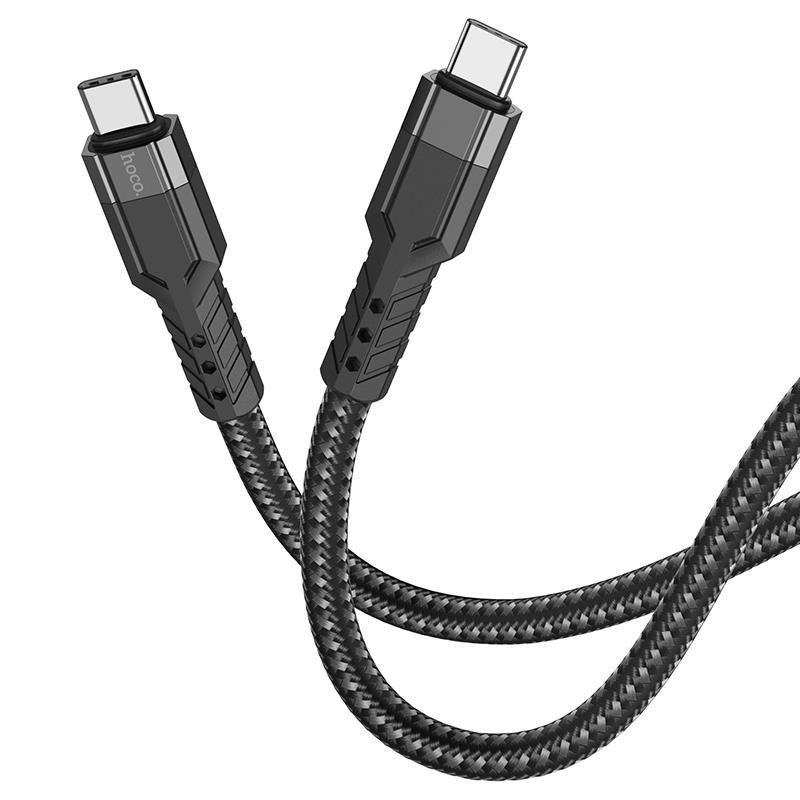 24469 HOCO U110 ΚΑΛΩΔΙΟ ΦΟΡΤΙΣΗΣ TYPE-C TO TYPE-C, 60W - Image 1