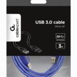 GEMBIRD ΚΑΛΩΔΙΟ USB EXTENSION 3.0 MALE-FEMALE ΜΕ ΦΕΡΡΙΤΗ 1.8m